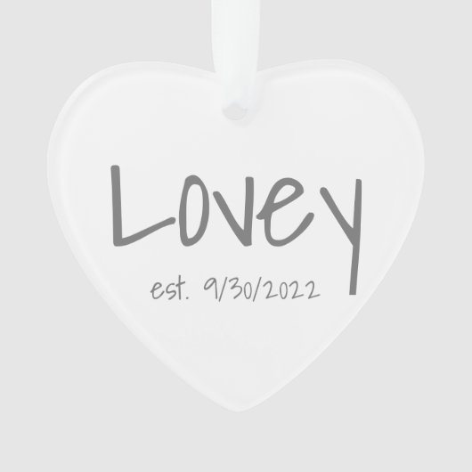 Vastgestelde datum Acrylversiering Ornament (voorkant)