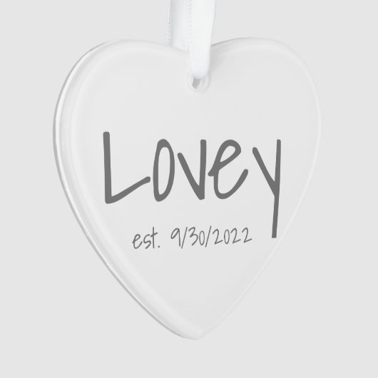 Vastgestelde datum Acrylversiering Ornament (voorkant)