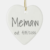 Vastgestelde datum keramisch ornament (Rechts)