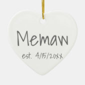 Vastgestelde datum keramisch ornament (Voorkant)