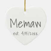 Vastgestelde datum keramisch ornament (Achterkant)