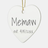 Vastgestelde datum keramisch ornament (Links)