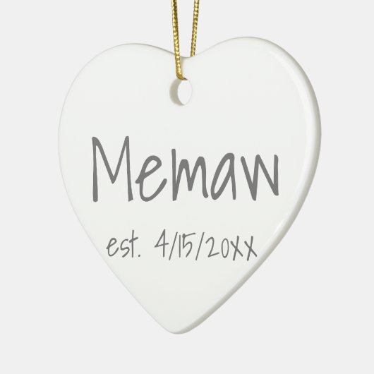 Vastgestelde datum keramisch ornament (Links)