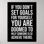 Vastgestelde Doelstellingen - Hustle en Succes Mot Poster (Voorkant)