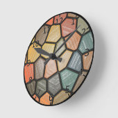 Vastgestelde klok met plastisch effect (Hoek)