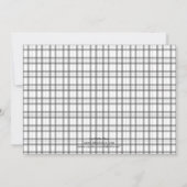 Vastgestelde Monogram sparen de Datum Save The Date (Achterkant)