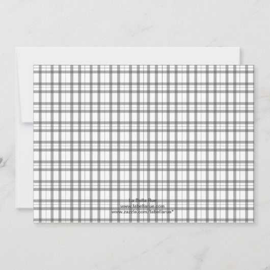 Vastgestelde Monogram sparen de Datum Save The Date (Achterkant)