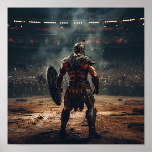 Vastgestelde secutor Gladiator Poster - Battle-Wor (Voorkant)