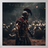 Vastgestelde secutor Gladiator Poster - Battle-Wor (Voorkant)