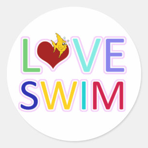 VASTGESTELDE SWIM RONDE STICKER