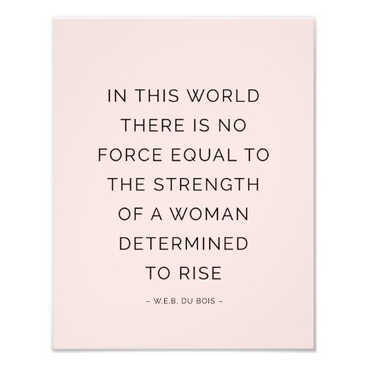 Vastgestelde weduwen van de Vrouw citeert Roze Zwa Foto Afdruk (Voorkant)