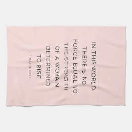 Vastgestelde weduwen van de Vrouw citeert Roze Zwa Theedoek