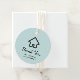 Vastgoed Architectuur Huis Icoon Dank U Bedankjes Labels