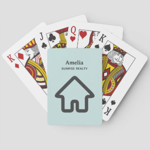Vastgoed Architectuur Huis Icoon Pokerkaarten