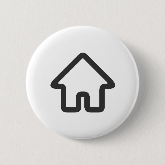 Vastgoed Architectuur Huis Icoon Zakelijk Ronde Button 5,7 Cm (Voorkant)
