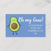 Vastgoed avocado waardering marketing strategie visitekaartje (Voorkant)