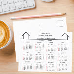Vastgoed Bedrijf Huis Aangepast 2024 Kalender Briefkaart<br><div class="desc">Deze moderne makelaarskalender is op maat gemaakt met uw briefkaart naam onder de agentnaam in chique typografie. Deze minimalistische zwart-wit kalender briefkaarten zijn voorzien van een eenvoudige lijntekening van een huis. Hedendaags marketinggeschenk voor een makelaar die werkt om u te helpen een huis te kopen.</div>