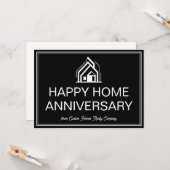 Vastgoed Bedrijfsmarketing Zwart Wit aangepast Kaart (Voorkant / Achterkant in situ)