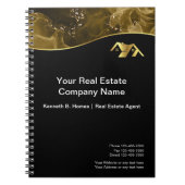 Vastgoed. Bouw. Zwart Goud Notitieboek (Voorkant)