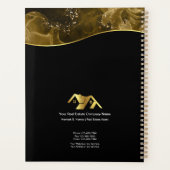 Vastgoed. Bouw. Zwart Goud Planner (Achterkant)