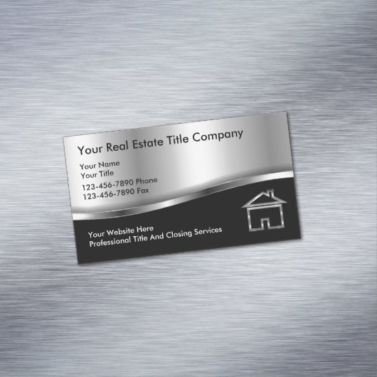 Vastgoed Classy Titel Bedrijf Zakelijke Magneten (Voorbeeld)