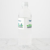 Vastgoed Commerciële Woningen Realtor Waterfles Etiket (Achterkant)