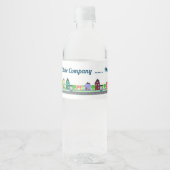 Vastgoed Commerciële Woningen Realtor Waterfles Etiket (Voorkant)