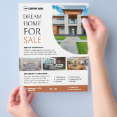 Vastgoed Eigenschappen Custom Flyer (Hand)