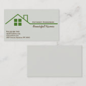 Vastgoed en gebouwen visitekaartje (Voorkant / Achterkant)