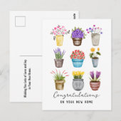 Vastgoed Felicitatie met uw nieuwe huis Stijlvol Briefkaart (Voorkant / Achterkant)