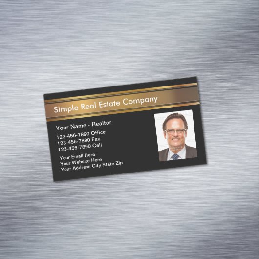 Vastgoed Foto Magnetische Visitekaartjes Magnetisch Visitekaartje (Voorbeeld)