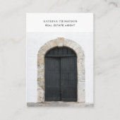 Vastgoed Foto Realtor QR Code Voordeur Visitekaartje (Voorkant)