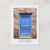 Vastgoed Foto Realtor QR Code Voordeur Visitekaartje (Voorkant)