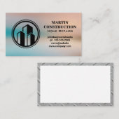 Vastgoed gebouwen | Hoofdaannemer Visitekaartje (Voorkant / Achterkant)