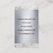 Vastgoed Gebouwen | Marmer Metaal Afsprakenkaartje (Achterkant)