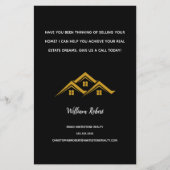 Vastgoed Golden House Logo Modern Realtor Flyer (Voorkant)