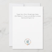 Vastgoed Home Sweet Home Kleurrijke Marketing Kaart (Achterkant)