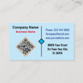 Vastgoed & Huis Makelaar (QR Code) Beste Realtor Visitekaartje (Achterkant)