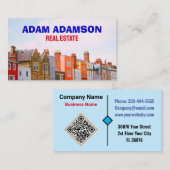 Vastgoed & Huis Makelaar (QR Code) Beste Realtor Visitekaartje (Voorkant / Achterkant)