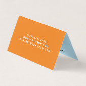 Vastgoed & Huis Makelaar (QRCode) Realtor Gevouwen Visitekaartje (Achterkant)