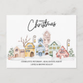 Vastgoed Kerstmis Feestdagenkaart (Voorkant)