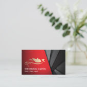 Vastgoed Key Bird Logo Visitekaartje (Staand voorkant)