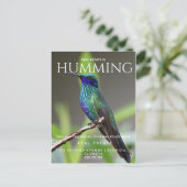 Vastgoed kolibrie Pop door Postcard Square Briefkaart (Staand voorkant)