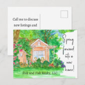 Vastgoed Kopen Een Huis Marketing Mailer Briefkaart (Voorkant / Achterkant)