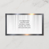 Vastgoed Logo Luxe Goud | Metallisch Visitekaartje (Achterkant)