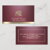 Vastgoed Makelaar Huis Dak Gebouw Bourgondië Visitekaartje (Voorkant / Achterkant)