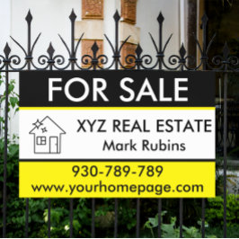 Vastgoed Makelaar Logo Marketing Te Koop Aangepast Spandoek