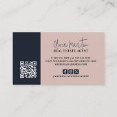 Vastgoed Marine & Blush Foto Visitekaartje (Achterkant)