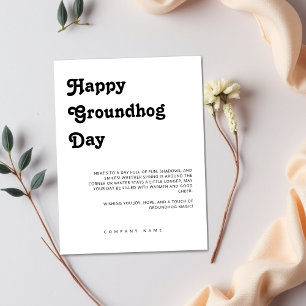 Vastgoed Marketing Client Happy Groundhog Day Briefkaart