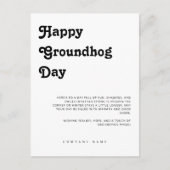 Vastgoed Marketing Client Happy Groundhog Day Briefkaart (Voorkant)